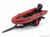 Edicola Accessories Trailer White Boat - Fire Engine - Vigili Del Fuoco - Feuerwehr 1:43