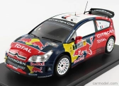 Edicola Citroen C4 Wrc Redbull Total N 1 Rally Deutschland 2008 S.loeb - D.elena 1:24 Červená Modrá Biela