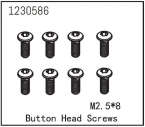 Button Head Screw M2.5*8 (8)