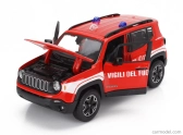 Maisto Jeep Renegade Vigili Del Fuoco 2017 1:24 červená biela