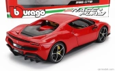 Bburago Ferrari 296 Gtb Hybrid 830hp V6 2021 – Exclusive Carmodel 1:18 Rosso Corsa – červená