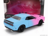 Jada Dodge Challenger Srt Hellcat Coupe Custom 2015 1:24 Pink Light Blue