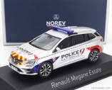 Norev Renault Megane Sport Tourer Sw Station Wagon Crs Police Nationale 2022 1:43 Strieborná červená