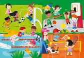 Vilac Drevená knižka s puzzle Aktivity