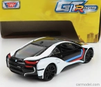 Motor-max BMW I8 Coupe Gt Racing 2018 1:43 Biela čierna modrá červená