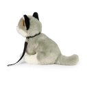Rappa Plyšový pes husky sediaci s vôdzkou 28 cm ECO-FRIENDLY