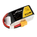 Tattu akumulátor LiPo 850mAh 14.8V 75C 4S1P XT60 plug | RCprofi.cz