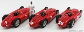 Cmc Ferrari Set 3x F1 D50 Short Nose N 14 French Gp 1956 Collins - F1 D50 Long Nose N 2 German Gp 1956 Collins - F1 D50 N 26 Monza Italy Gp 1956 Collins 1:18 Red
