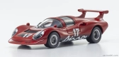 Kyosho Ferrari Dino 206 N 17 Racing 1967 - The Circuit Wolf - Yatabe Rs - By Satoshi Ikezawa - Manga Movie 1:64 Red
