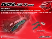 SWORKz uhlíková vzpera predného spodného ramena, 1,5 mm vrátane skrutiek, 2 ks