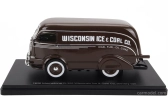 Esval model International D-300 N 600 Van Wisconsin Ice & Coal Co. 1938 - Uhoľné palivo - olejový koks 1:43 Hnedá