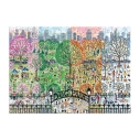 Galison Drevené puzzle Psí park 4 ročné obdobia 250 dielikov