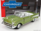 Autoworld Chevrolet Bel Air Cabriolet Open 1957 1:18 Green Met
