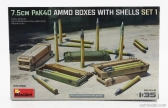 Miniart Príslušenstvo 7,5 cm Pak 40 Nábojnice s nábojmi Vojenská sada I 1945 1:35 /