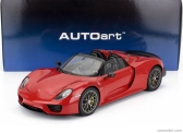 Autoart Porsche 918 Spyder Weissach Package 2013 1:12 červená