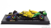 Bburago Mclaren F1  Mcl38 Team Mclaren N 4 4th Monaco Gp (senna 30th Anniversary) 2024 Lando Norris - With Pilot And Showcase 1:43 Žlutá Zelená Černá