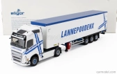Eligor Volvo Fh 500 Truck Cassonato Lannepoudenx Transports 2020 1:43 Bílá Modrá