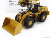 Dm-models Caterpillar Cat982xe Ruspa Gommata - Scraper Tractor Wheel Loader 1:50 Žlutá Černá