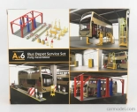 Tiny toys Príslušenstvo Diorama Ax6 Cmb Autobusové depo 1:64 Červená žltá