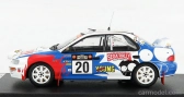 Trofeu Subaru Impreza Wrx (nočná verzia) N 20 Rally Safari 1999 H.miyoshi - E.osawa 1:43 Biela červená svetlomodrá