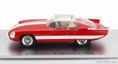 Kess-model Alfa romeo 6c 3000 Superflow Ii Pininfarina 1956 1:43 červená biela