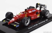 Edicola Ferrari F1  87/88c N 28 Season 1988 Gerard Berger - Con Vetrina - With Showcase 1:24 Červená Černá