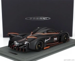 Bbr-models Pagani Huayra R N 73 Racing 2021 - Con Vetrina - S vitrínou 1:18 Matte Black Carbon