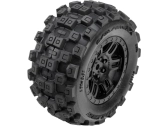 Pro-Line koleso 1:16, pneu Badlands, disk čierny H12mm (2): Arrma Mini Kraton