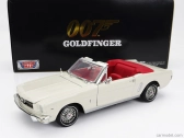 Motor-max Ford usa Mustang Cabriolet Open 1964 - James Bond 007 - Goldfinger - Missione Goldfinger 1:18 Bílá
