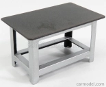 Americké diorámy Figúrky Pracovný stôl - Tavolo In Metallo Da Lavoro 1:24 Silver Black