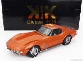 Chevrolet Corvette C3 1972 v mierke Kk - s odnímateľnou strechou 1:18 oranžová