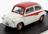 Brumm Fiat 600 750 Derivazione Abarth 1956 1:43 Šedá Červená