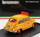Brumm Fiat 600 I Series Veicolo Publicitario Coca-cola Olimpiadi Di Roma 1960 1:43 Žltá