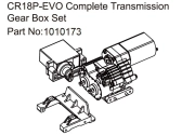 HBP240313 - (1010173) Gear Box Harv./RV - EVO 1:18