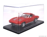 Edicola Chevrolet Corvette Stingray Coupe 1963 - Con Vetrina - With Showcase 1:24 Red