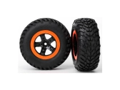 Traxxas koleso 2.2/3.0", disk SCT čierno-oranžový, pneu SCT (2)