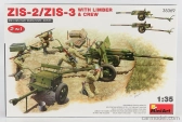 Miniart ZIS 2/zis-3 With Limber & Crew 1:35 /