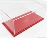 Atlantic Vetrina display box Maranello Base In Pelle Rossa - Leather Base Red - Lungh.lenght Cm 32.5 X Largh.width Cm 16.5 X Alt.height Cm 12.5 (altezza Interna 11.5 Cm ) 1:18 Plastový Displej