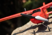 RC letadlo Cessna Glider Z50, červená + náhradní baterie