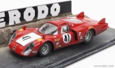 Najlepšie modely Alfa romeo Diorama - 33/2 Long Tail Team Autodelta N 41 24h Le Mans 1968 Nino Vaccarella 1:43 Červená Biela