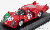 Najlepší model Alfa romeo 33.2 Lm N 26 1000km Monza 1968 Trosch - Gosselin 1:43 Red