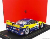 Bbr-models Ferrari F40 Gte 3.5l Turbo V8 Team Ennea Srl Igol N 44 24h Le Mans 1996 L.della Noce - A.olofsson - C.rosenblad 1:18 Žlto-modrá