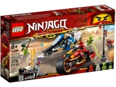 LEGO Ninjago - Kaiova motorka s čepelemi a Zaneův sněžný vůz