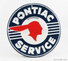 Edicola Príslušenstvo Kovová tabuľka - Pontiac Autorizovaný servis 1:1 Modrá Biela Červená