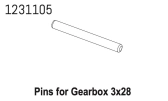 1231105 - Gearbox Pin 3*28 CR4.4