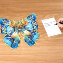 RoboTime Drevené puzzle Motýľ Morpho Helena