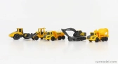 Maisto Volvo Set 5x Movimento Terra Scraper Excavator Truck 1:87 žlto-čierna