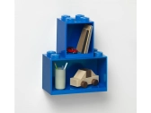 LEGO Brick závesné police modré, súprava 2 ks