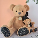 Doudou Histoire d´Ours Plyšový kamarád světle hnědý medvídek 60 cm