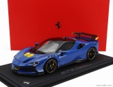 Bbr-models Ferrari Sf90 Xx Stradale 2024 - Con Vetrina - S vitrínou 1:18 Azzurro Dino - Svetlo modrá čierna žltá